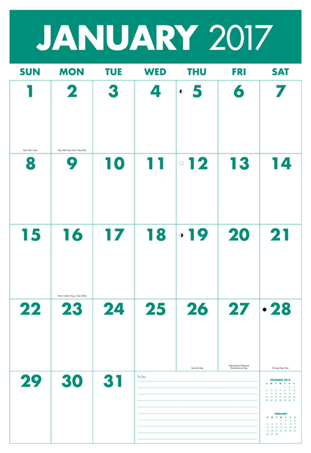 Large Wall Calendar Etsy